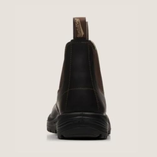 Blundstone Men's 490 Work Series Slip Resistant Chelsea Boots – Premium Oil-Tanned Leather Boot, TPU Outsole & Kick Guard Toe Protective Footwear for Men, Stout Brown, 6.5 US Men / 5.5 AU
