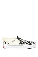 Vans YT Asher Trainers, Checkers Black Natural, 5 US Unisex Big Kid