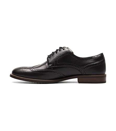 Florsheim Men's Rubano Wingtip Oxford, Black, 10.5 Wide