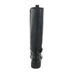 UGG Women's Harrison Tall Fashion Boot, Black Leather, 10