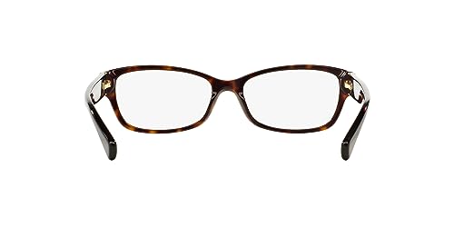 Coach HC6078 Prescription Eyewear Frames, Dark Tortoise/Demo Lens, 52 mm