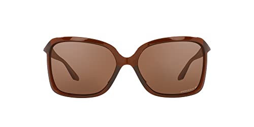Oakley Women's OO9230 Wildrye Butterfly Sunglasses, Polished Rootbeer/Prizm Tungsten Polarized, 61 mm