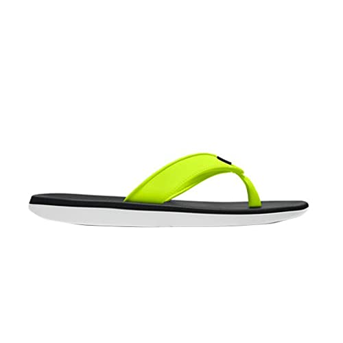 Nike Men's Kepa Kai Thong Black/White/Volt Men's Flip Flops Size 14