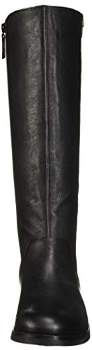 Cole Haan Women's Calissa Riding Boot Mid Calf, Black Leather, 11 B US