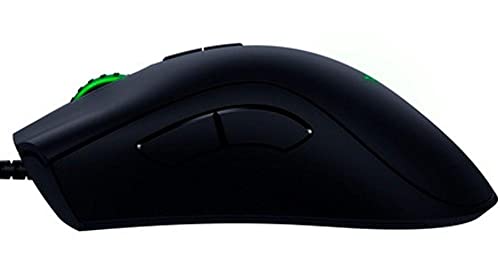 Razer DeathAdder Elite Gaming Mouse: 16,000 DPI Optical Sensor - Chroma RGB Lighting - 7 Programmable Buttons - Mechanical Switches - Rubber Side Grips - Matte Black