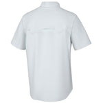 HUK Men's Standard Diamond Back Solid Short Sleeve Button, Fishing Shirt, White