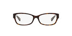 Coach HC6078 Prescription Eyewear Frames, Dark Tortoise/Demo Lens, 52 mm