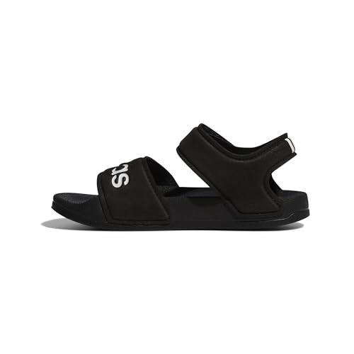 adidas Adilette Sandal K Core Black/White Synthetic 1 US Child