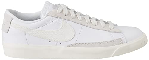 Nike Blazer Low Leather Mens Trainers CW7585 Sneakers Shoes (UK 7 US 8 EU 41, White sail Platinum Tint 100)