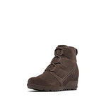 SOREL - Women's Evie Lace Waterproof Suede Ankle Bootie, Major, 8 M US