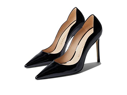 Stuart Weitzman Womens Stuart 100 Scallop Pump Black 9 B