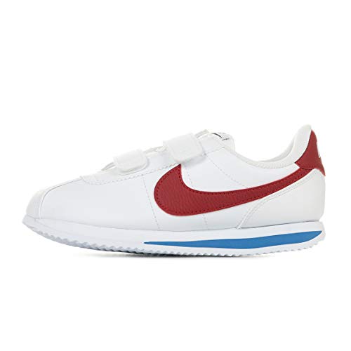 Nike Boy's Cortez Basic SL (Little Kid) White/Varsity Red/Varsity Royal/Black 13.5 Little Kid M