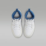 Jordan Little Kid's 1 Mid SE White/Industrial Blue-Sail (FN7493 141) - 12