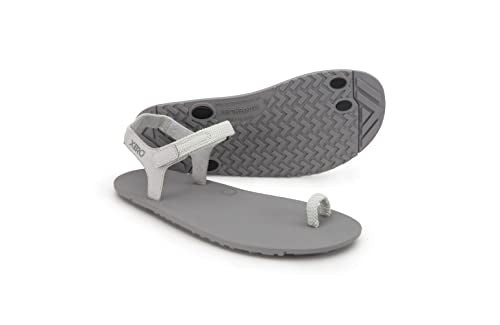 Xero Shoes Women's Jessie Lightweight Sandal - Barefoot Minimalist Sandal Oyster Gray,7