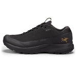 Arc'teryx Aerios GTX Shoe Women's | Fast and Light Gore-Tex Hiking Shoe | Black/Black, 8