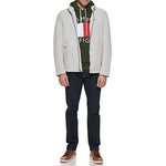 Tommy Hilfiger Men's Classic Zip Front Polar Fleece Jacket, Black/Charcoal, 3X-Large