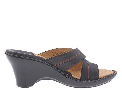Sofft Women's Gabriella Wedge Sandal, Black, 9.5