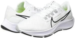 Nike Air Zoom Pegasus 38 Mens Running Trainers CW7356 Sneakers Shoes (UK 11.5 US 12.5 EU 47, White Black Pure Platinum 100)