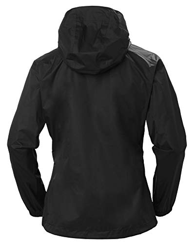Helly Hansen Women's Loke Waterproof Windproof Breathable Rain Jacket, 990 Black, Small