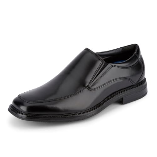 DOCKERS Mens Lawton Slip Resistant Work Dress Loafer Shoe, Black, 10 W