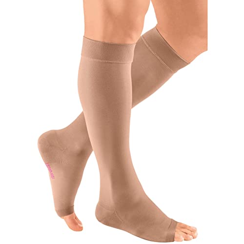 mediven Plus for Men & Women, 30-40 mmHg, Calf High Compression Stocking, Open Toe