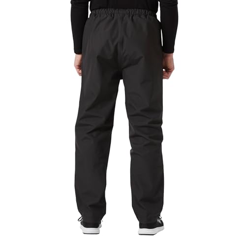 Helly-Hansen Men's Seven J Waterproof Windproof Breathable Rain Pant, 990 Black, Large