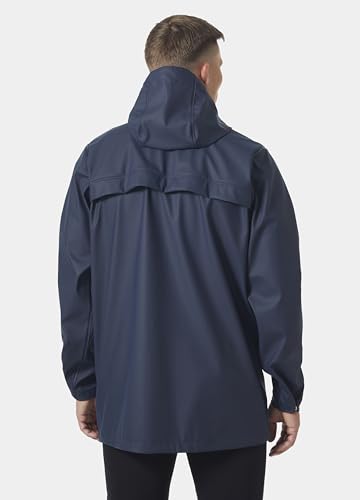 Helly Hansen Men's Moss Rain Coat, Navy, Medium