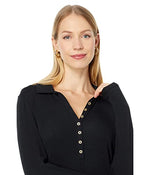 Lilly Pulitzer Reema Long Sleeve Top Onyx XS