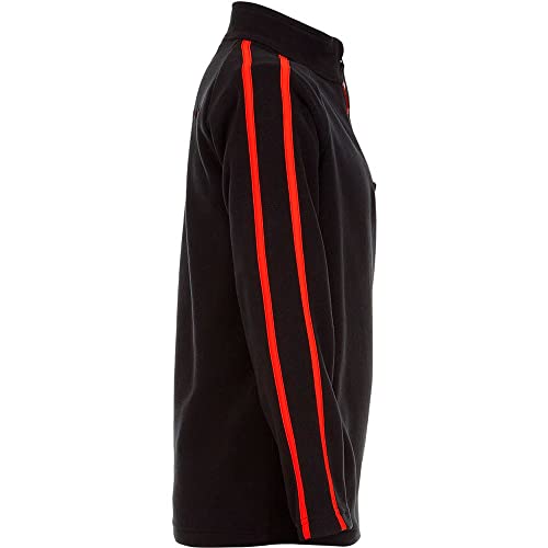 Spyder Boy's Speed Fleece Zip T-Neck (Little Kids/Big Kids) Black MD (10-12 Big Kid)