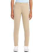 Nautica Juniors Uniform Stretch Jegging Pant, khaki, 1