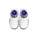 Jordan Baby Boy's 5 Retro (Infant/Toddler) White/Dark Concord/Black 8 Toddler M