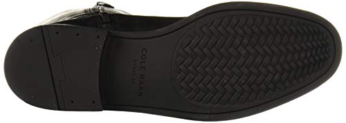 Cole Haan Women's Calissa Riding Boot Mid Calf, Black Leather, 11 B US