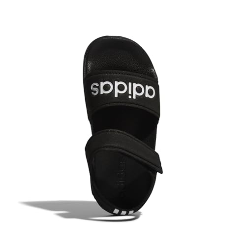 adidas Adilette Sandal K Core Black/White Synthetic 1 US Child