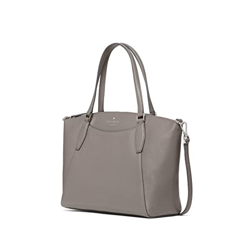 kate spade handbag for women Monica satchel crossbody pebbled leather, Hare grey
