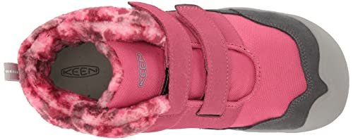 KEEN Knotch Chukka DS Mid Height Insulated Boots, Fruit Dove/Black, 10 US Unisex Little Kid