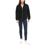 Levi's Women's Zoe Puffer Jacket (Standard & Plus Sizes), Black Corduroy, X-Large