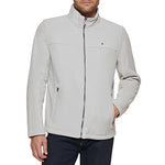 Tommy Hilfiger Men's Classic Zip Front Polar Fleece Jacket, Black/Charcoal, 3X-Large