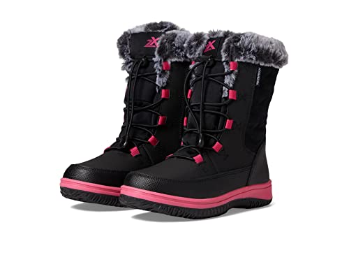 ZeroXposur Girl's Snow Princess WP Boot (Little Kid/Big Kid) Black 2 Little Kid M