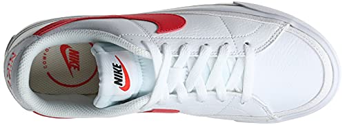 Nike Women's Court Legacy White/Siren Red-Black (CU4149 100) - 10