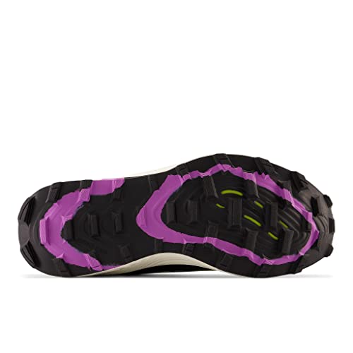 New Balance Women's FuelCell Summit Unknown v3, Hiking, Trail & Running Shoes, Lemonade/Black/Mystic Purple, 12 Medium