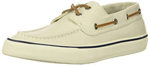 Sperry mens Bahama Ii Distressed loafers shoes, Off White, 9 US