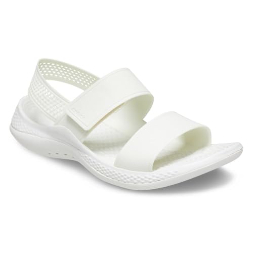 Crocs LiteRide 360 Sandals for Women, Almost White, Numeric_7