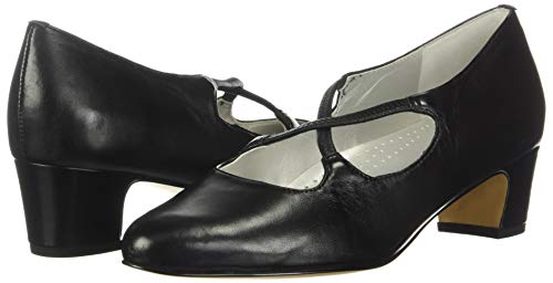 Trotters Women's Pumps, Black Leather, 9.5 X-Wide