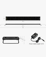 NICREW ClassicLED Aquarium Light, Fish Tank Light with Extendable Brackets, White and Blue LEDs, Size 36 to 48 Inches, 25 Watts