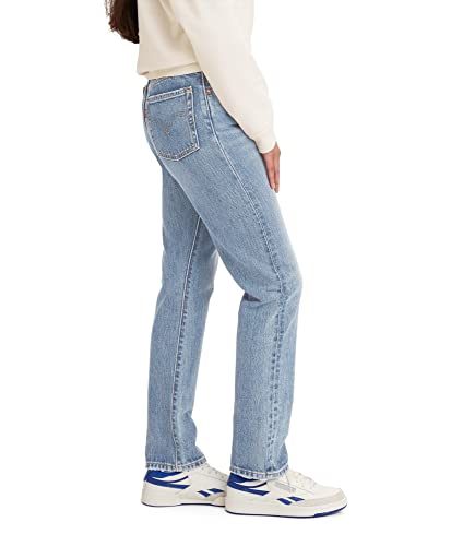 Levi's Women's Premium 501 Original Fit Jeans, Medium Indigo Worn in, 24