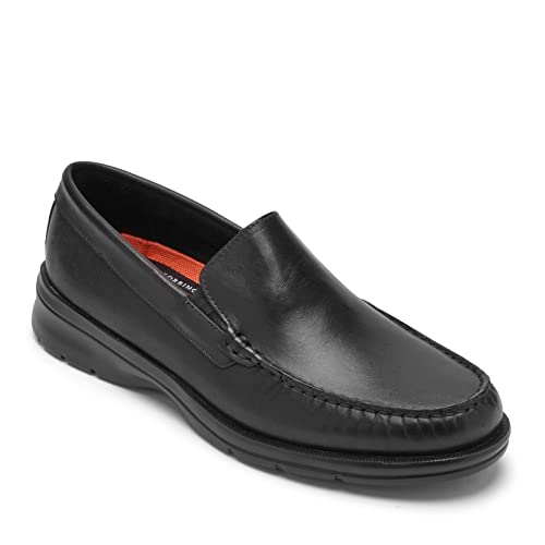 Rockport Men's Palmer Venetian Loafer, Black, 9 Wide