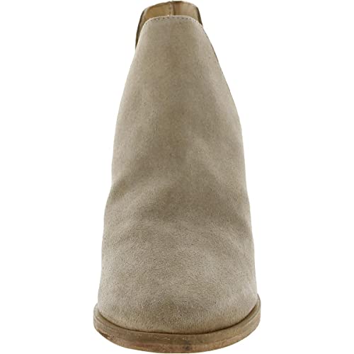 Free People Charm Double V Ankle Boot for Women - Low Profile Stacked Heel, Pull-On Style, and Ankle-Height Design Camel Suede EU 39.5 (US Women's 9.5) M