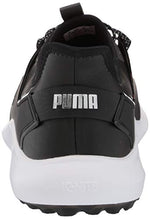 PUMA Men's Ignite Fasten8 Pro Golf Shoe, Black Silver Black, 14