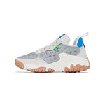 Jordan Delta 2 (Big Kid) Light Smoke Grey/White/Total Orange 5 Big Kid M