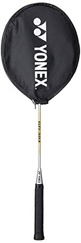 Yonex GR 303 Badminton Racket 2018 Professional Beginner Practice Racquet with Face Cover Steel Shaft - Pack of 2